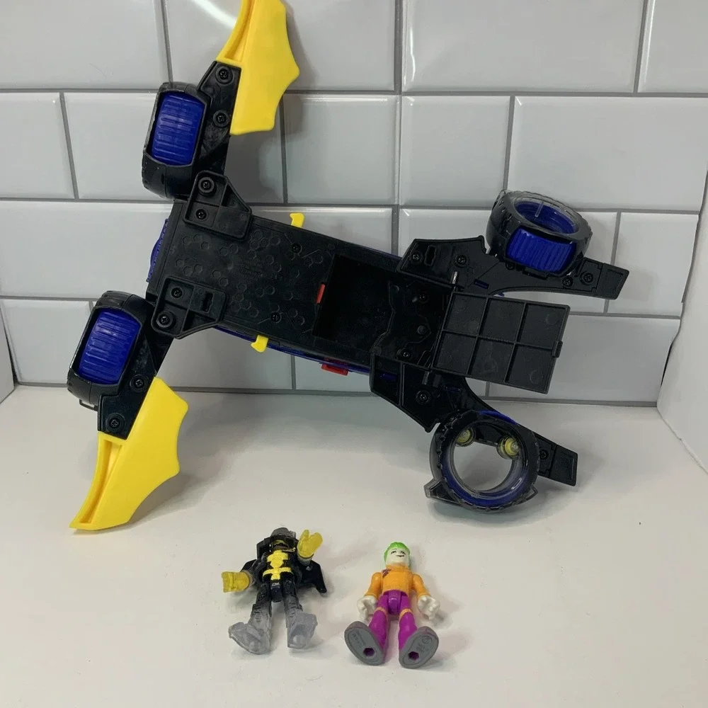 Fisher-Price‎ Imaginext DC Super Friends Batmobile Plastic Blue 10 Inch Set